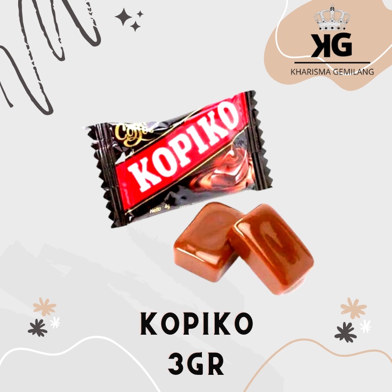 

KOPIKO - PERMEN KOPIKO 3gr (1 PCS) Kopiko Candy Perment Rasa Kopi Penghilang Ngantuk Pemen Manis Untuk Anak Dan Dewasa