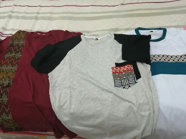 Kaos Batik Kaos Oblong Basil Lengan Pendek Wanita Pria