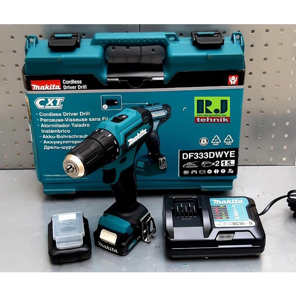 Mesin Bor Baterai Makita DF333 DWYE / DF 333 DWYE / Df333dwye Cordless Driver Drill