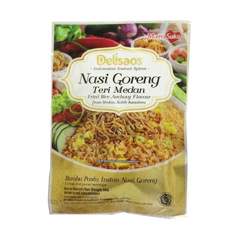 

Delisaos Bumbu Nasi Goreng Teri 50Gr