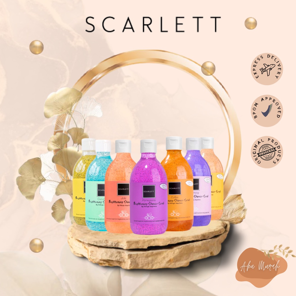 ✨ AKU MURAH ✨Scarlett Shower Scrub / 300ml