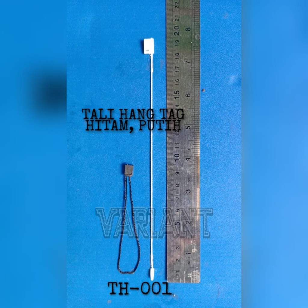 

TALI HANG TAG STRING ROPE PIN GANTUNGAN MEREK LABEL HITAM PUTIH