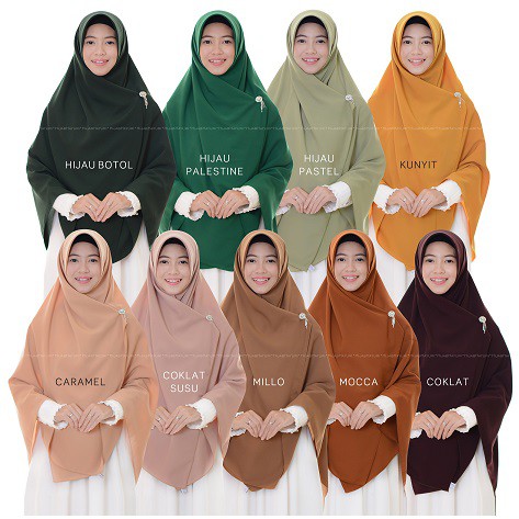 Hijab Hayuri segi empat polos