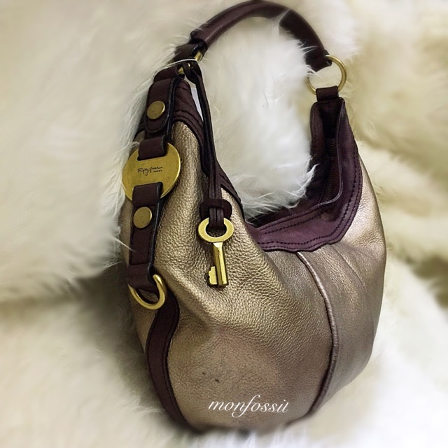 PRELOVED TAS FOSSIL FIFTYFOUR HOBO METALIC