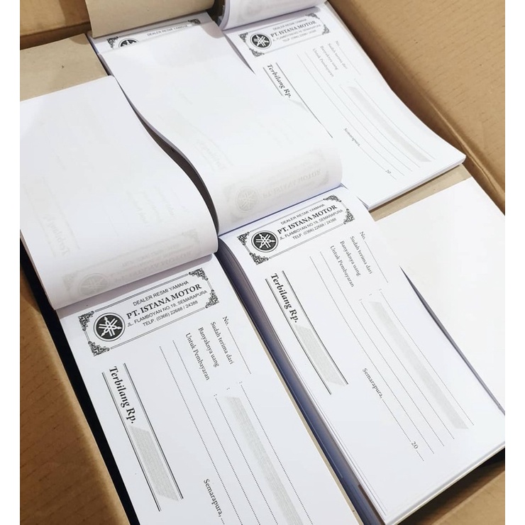 

[FREE DESAIN] Buku Nota Custom 1/3 Folio 50 set (bisa pakai logo, nama toko sendiri dll) | Surat Jalan / Kwitansi / Invoice / Buku Bon Rangkap