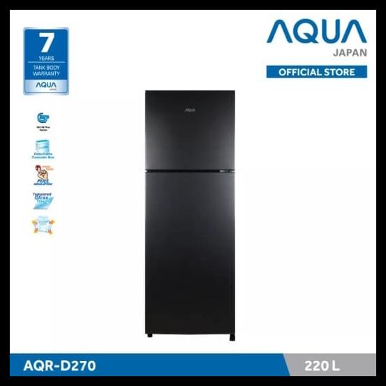 Box Penyimpanan Obat - Promo Murah Kulkas 2Pintu Aqua Aqrd270 Twice Ice Kotak Obat