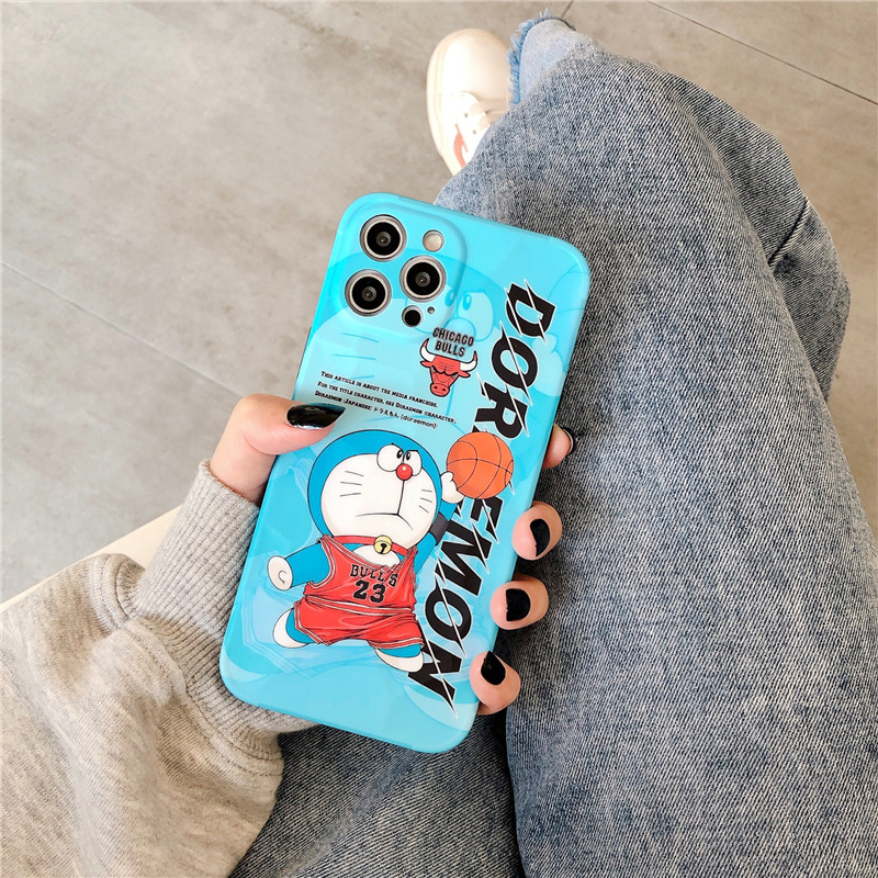 Soft Case Silikon Motif Doraemon Untuk Iphone 11 Pro Max Xs Max Xr 8 Plus 7 Plus 12 Pro Max