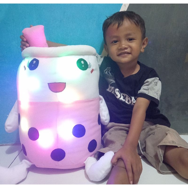 Boneka Boba Jumbo Nyala Led 55CM Tangan & Kaki Maianan Anak Kado Ulang Tahun Viral Lucu Murah