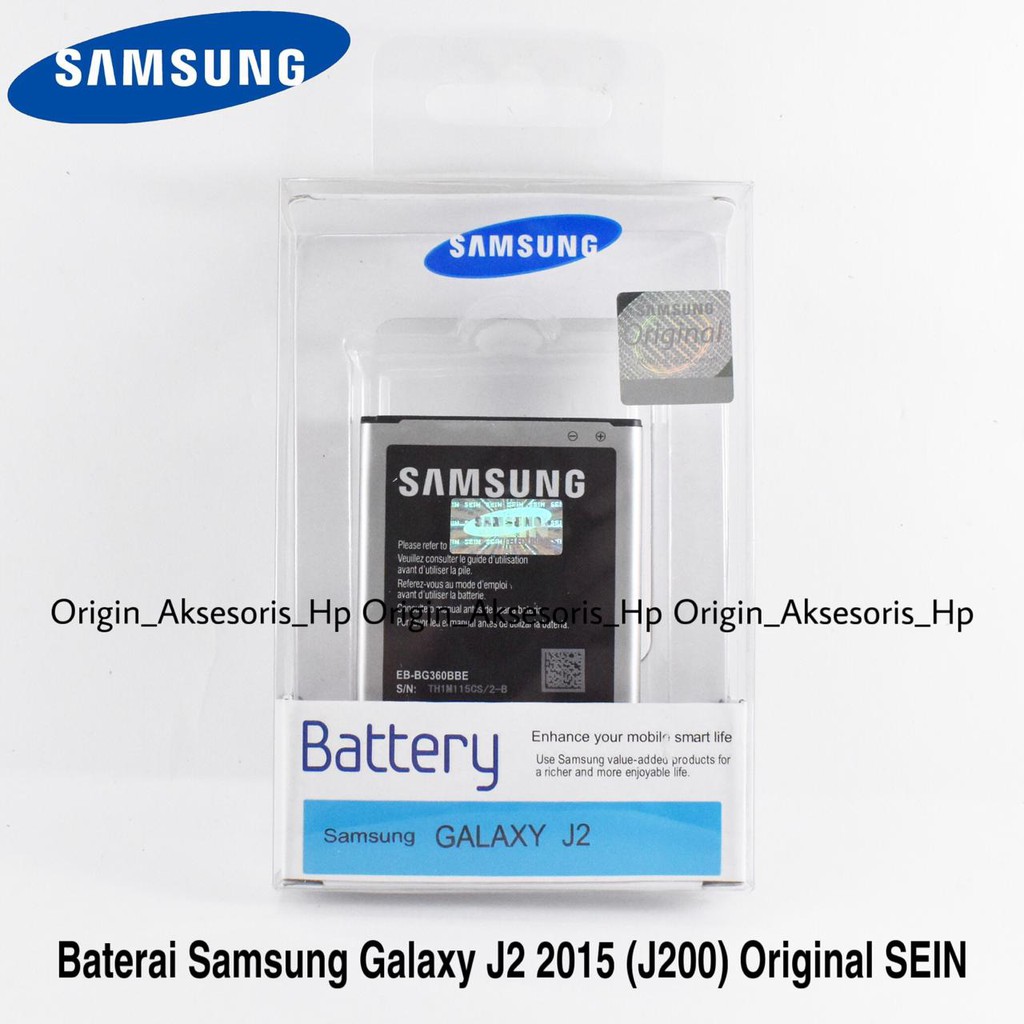 Baterai Samsung Galaxy J2 2015 J200 Original SEIN 100% dc 88