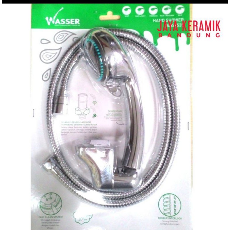 HAND SHOWER WASSER SHS-533/SHOWER KAMAR MANDI MURAH