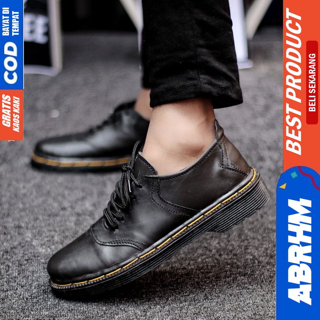 Abrhm Docc - Sepatu Formal Pria Pantofel Kulit Asli