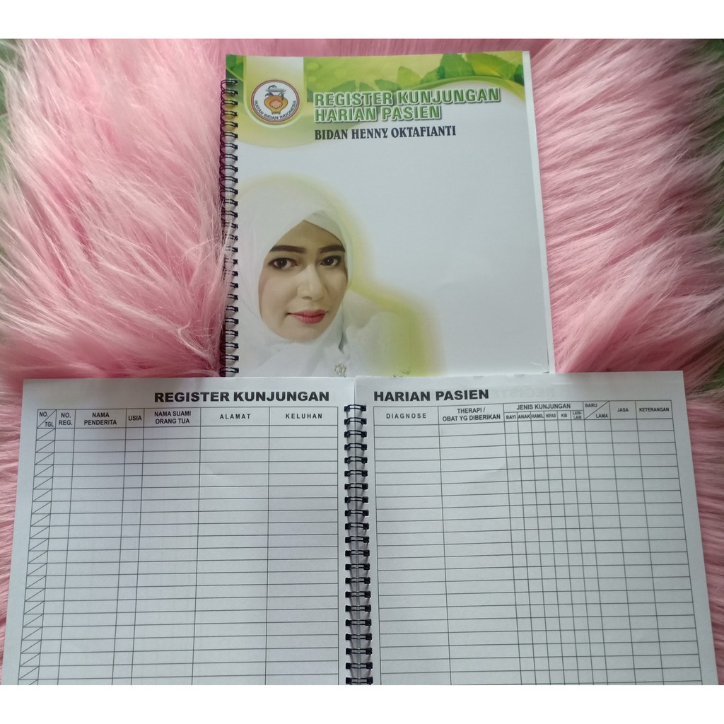 BUKU REGISTER KUNJUNGAN PASIEN COVER EKLUSIF SPIRAL