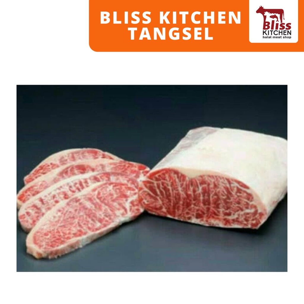 

Daging Sapi Wagyu Meltique / Meltik Premium Beef Steak pack 200gr / Striploin Hokubee