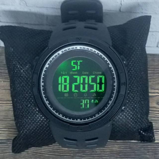 Jam Tangan Pria Digital SKMEI Green LED sporty 1251 Water Resistant 50M