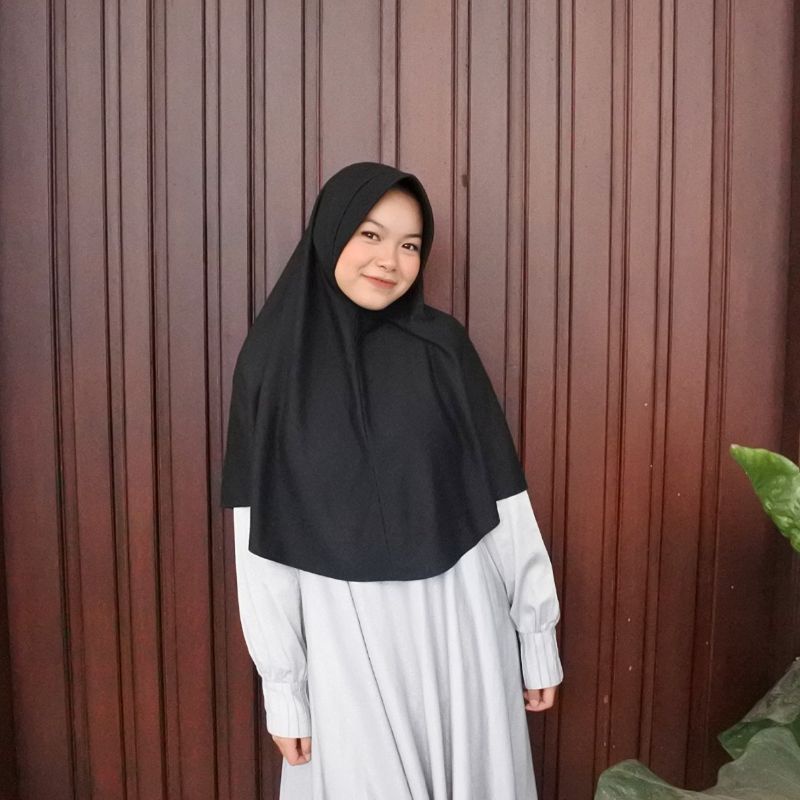Jilbab Kaos Ped Biasa Bahan Double PE XS-XXXL