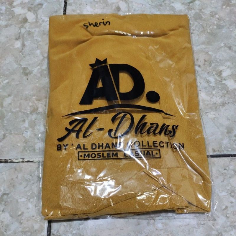 HIJAB INSTAN SHERIN POLOS ORI AL-DHANS-Mustard