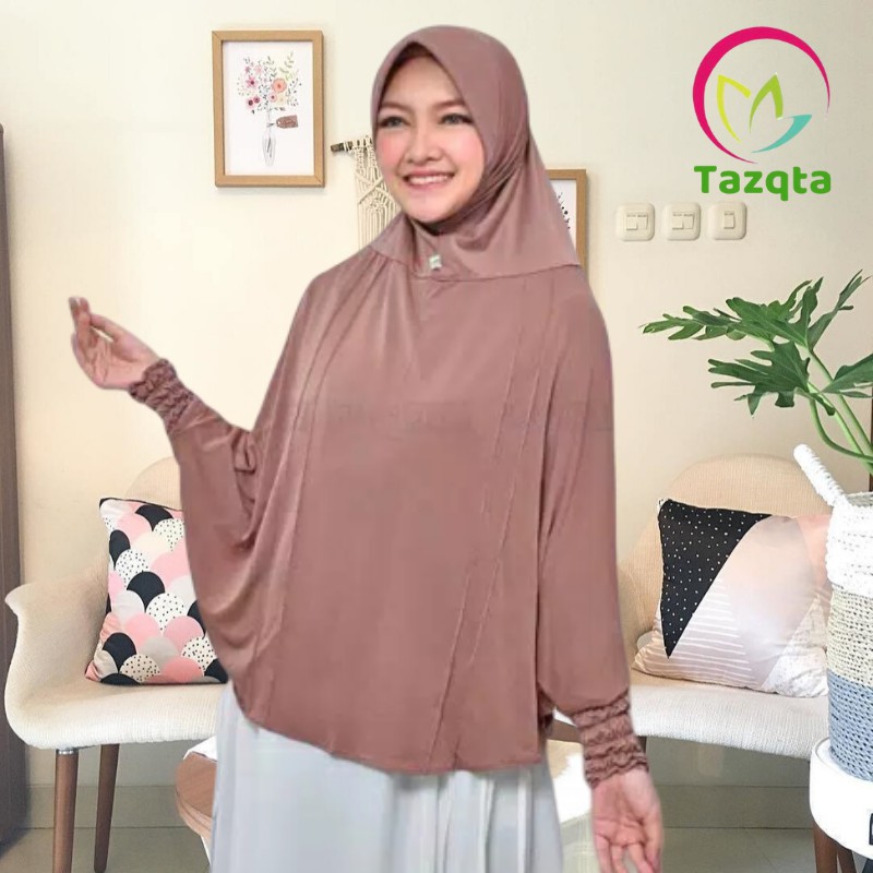 Jilbab lengan simpel jumbo kerudung lengan bergo lengan