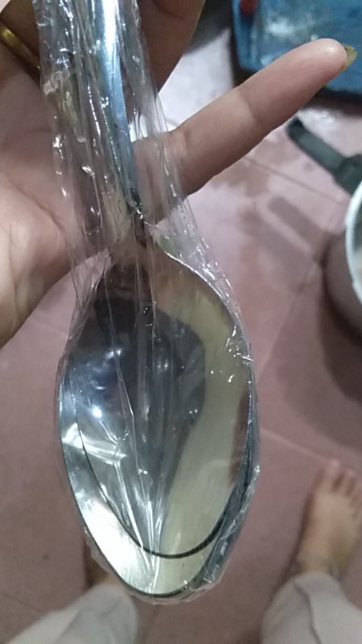 Sendok Makan Tebal Stainless Anti Karat / Isi 12 Pcs / Termurah