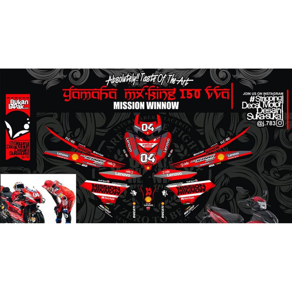 STICKER FULL BODY DECAL FULL BODY NEW MX KING 150