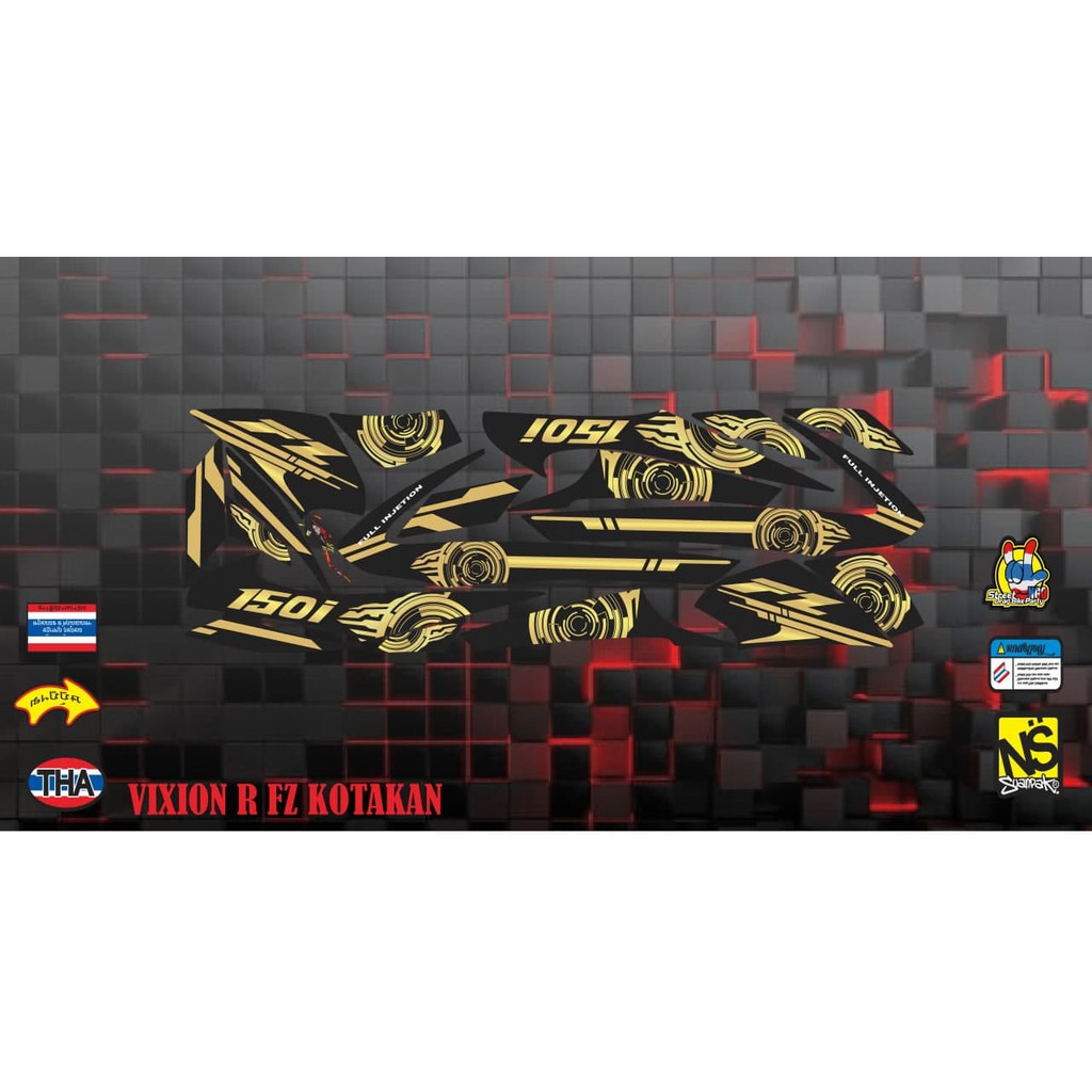 striping stiker decal Vixion R Fz 150