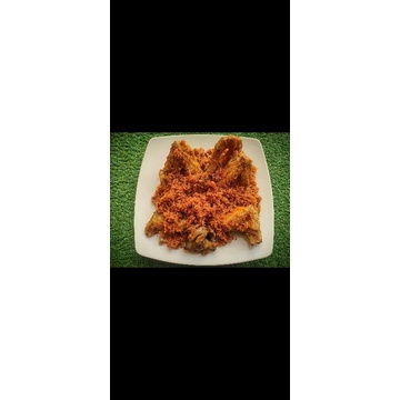 

ayam kampung goreng srundeng bu mega