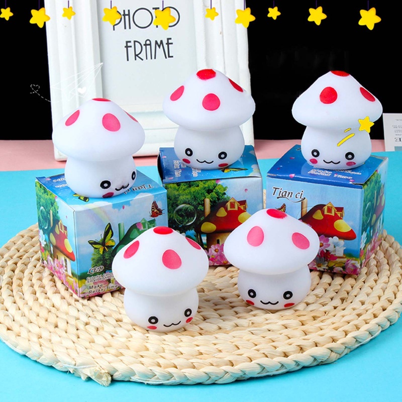 Mary Cute Mushroom Lamp Table Night Light Dekorasi Rumah Nursery Room Supply Kids Favor