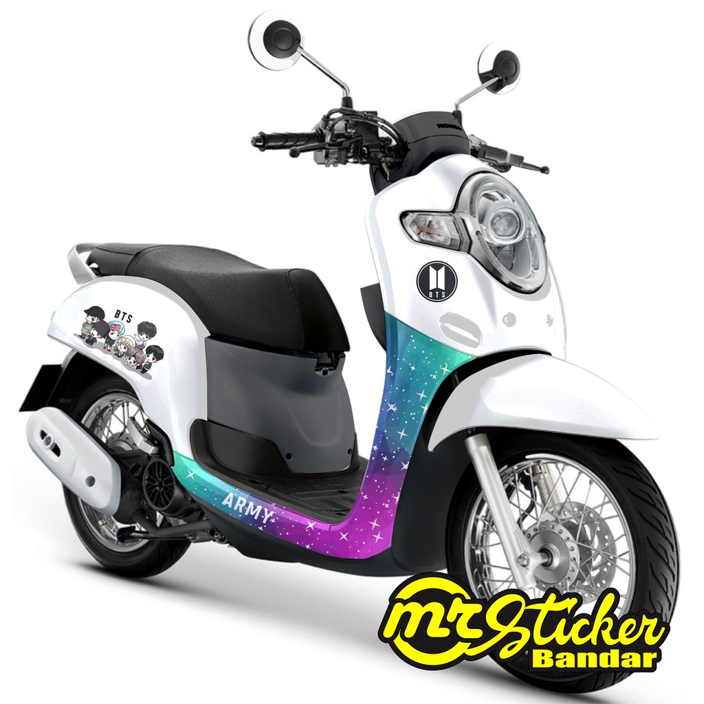 Decal scoopy full body Full Blok Sticker Scopy Dekal New Fi 2017 2018 2019 2020 BTS Army