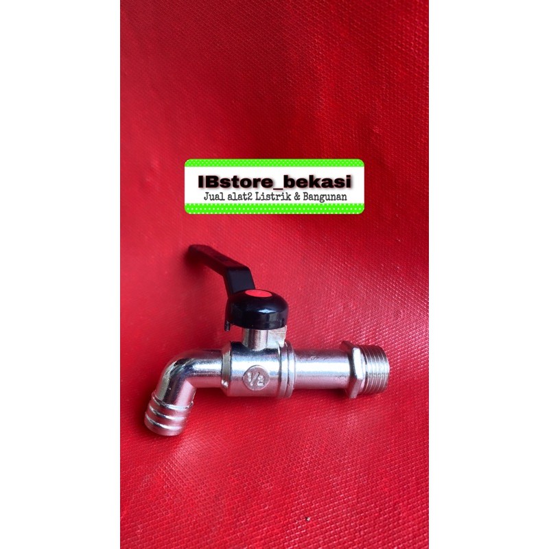 Kran air besi gagang panjang hitam