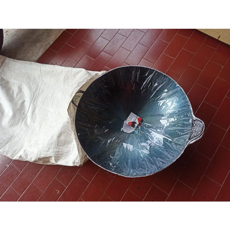 WAJAN ANTI LENGKET 60cm // WOK SEASONING // Wajan Baja //Wajan Besi