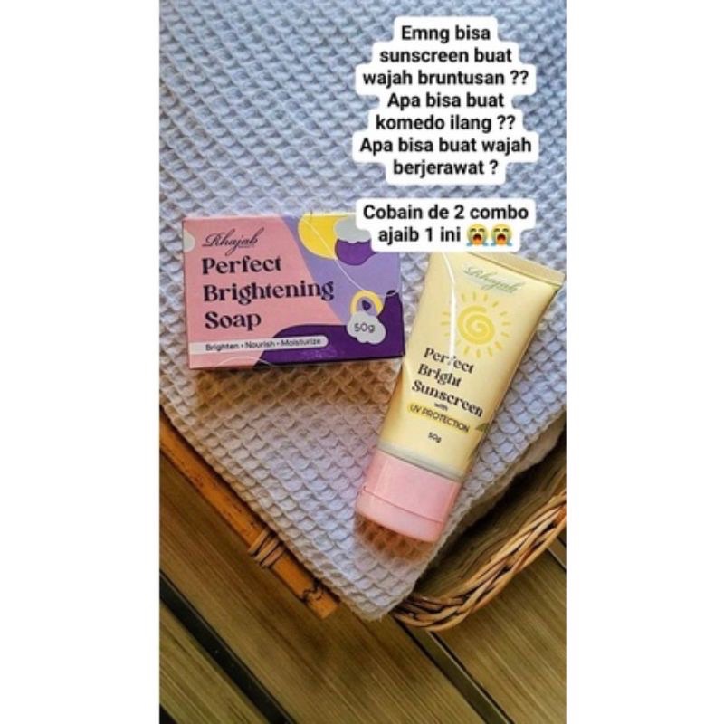 Paket Hemat Rhajab Beauty / Sabun Rhajab dan Sunscreen Rhajab