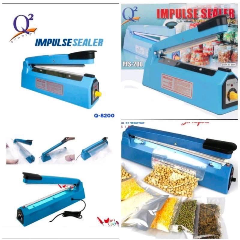 Impulse Sealer Alat Mesin Press Plastik Q2 8300 Ukuran 30cm Perekat Plastik Makanan