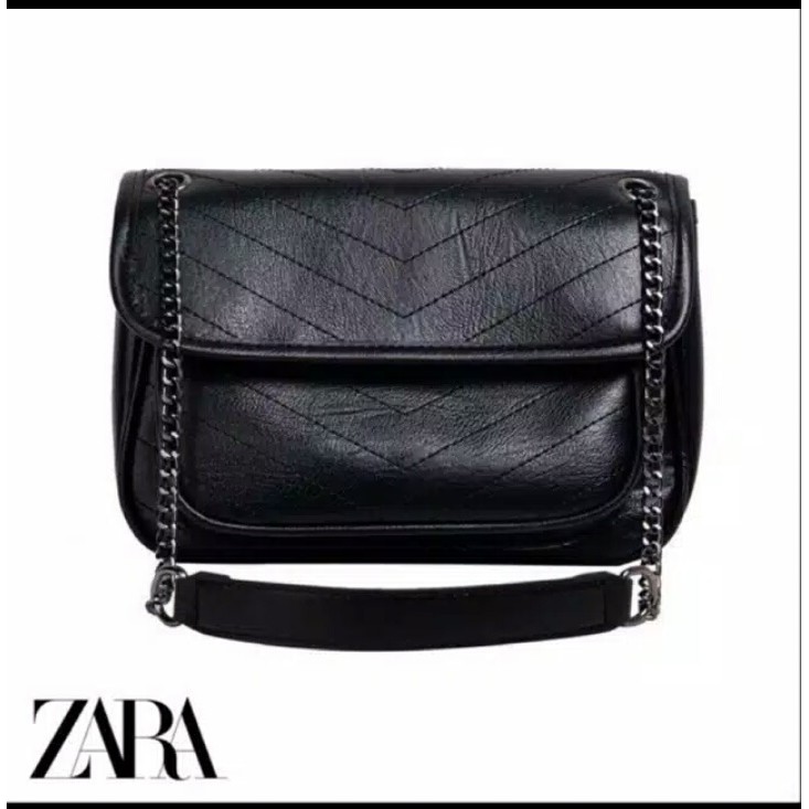 ZARA TAS SELEMPANG WANITA RANTAI BRANDED IMPORT