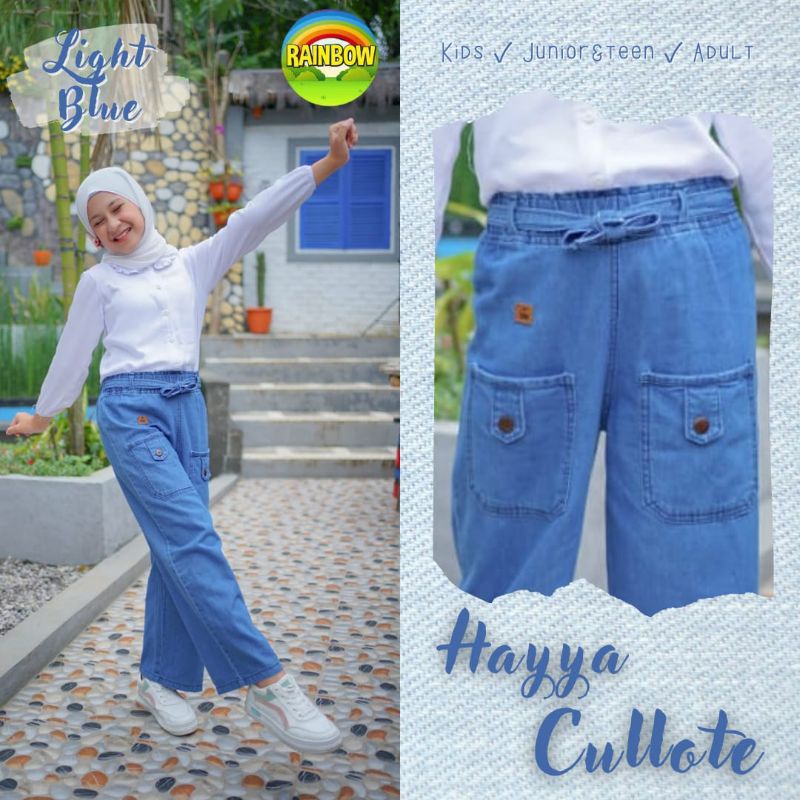 Afsheenastore Celana Kulot Hayya Cloote By Rainbow 10-14T