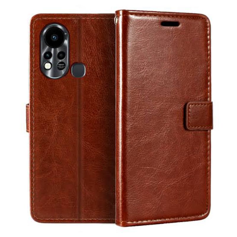 INFINIX HOT 11 HOT 11S NFC FLIP COVER WALLET KANCING LEATHER CASE STANDING SARUNG BUKU