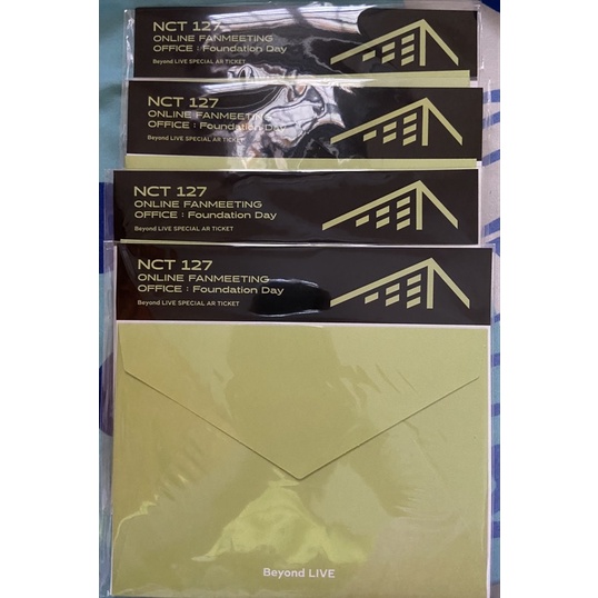 AR TICKET PC SET NCT 127 BEYOND LIVE ONLINE FANMEETING OFFICE FOUNDATION DAY 1ST MD JAEHYUN MARK HAE