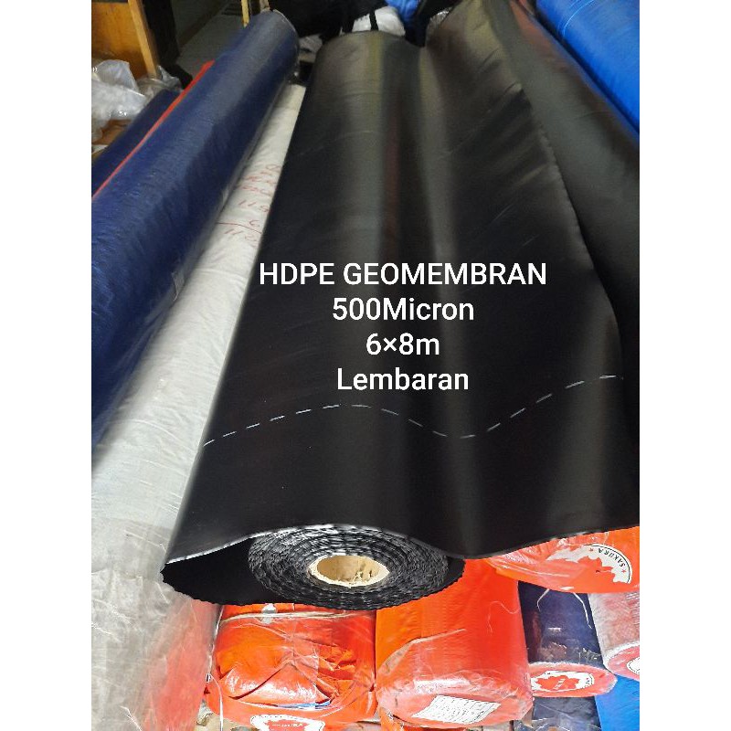 Terpal kolam ikan 6×8m micron500 HDPE GEOMEMBRAN Kualitas terbaik
