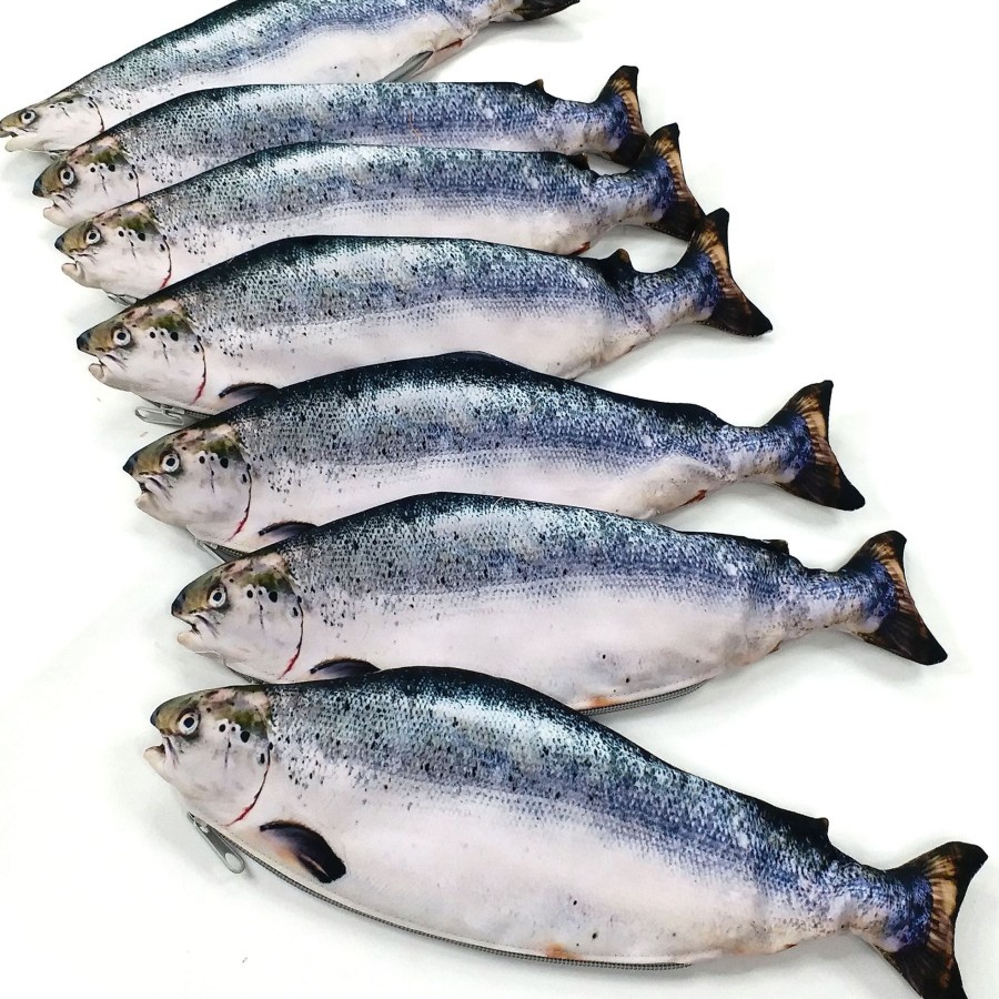 

YEN Tempat Pensil Salmon untuk yang hobby mancing dan ikan bergizi Flirty Shrelo