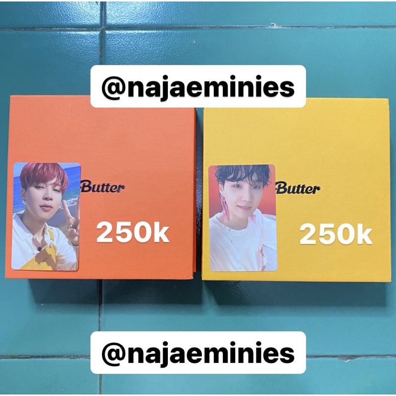[READY] Album Butter Peaches Cream Fullset Unsealed Photocard PC Suga Yoongi Jimin