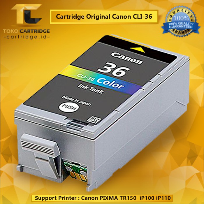 Cartridge Tinta Original Canon CLI36 CLI 36 CLI-36 CLI-36C Color