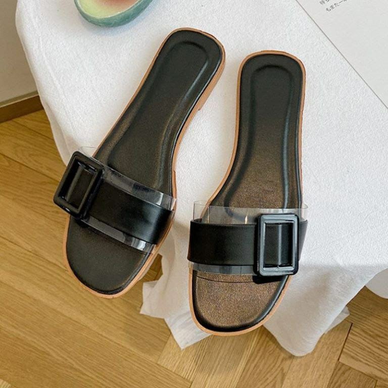 JSS 5555 (SIZE 36-40) RISCE SANDAL FLAT IMPORT WANITA CEWEK PEREMPUAN JAKARTA BATAM MURAH