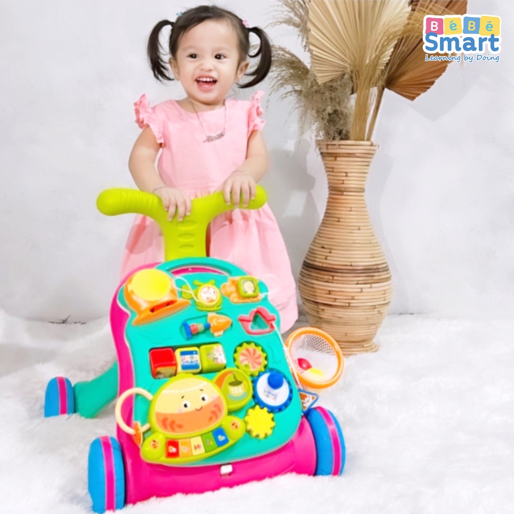 SPD58 BEBE SMART MAGICAL FUN WALKER  PUSH WALKER AND LEARNING TABLE