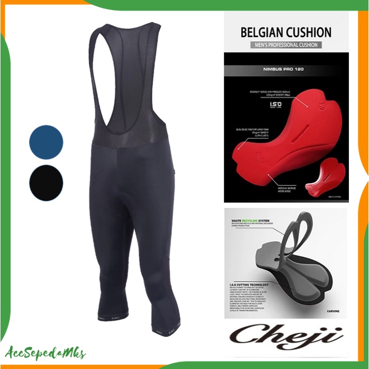 CHEJI BRANDON PRO BIB 3/4 Celana Sepeda ORIGINAL