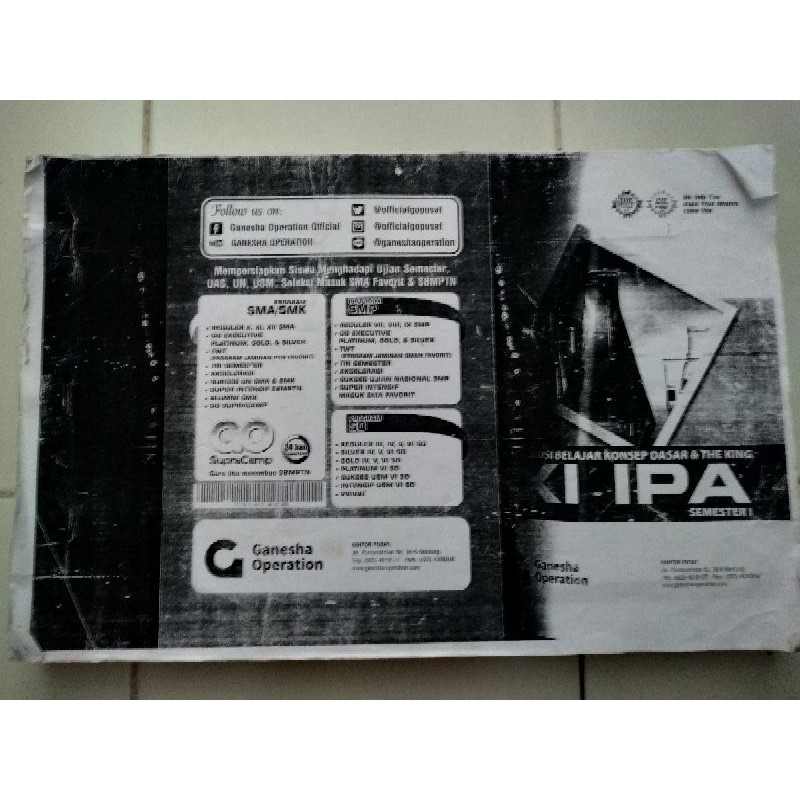 PRELOVED BUKU GO KELAS 11 IPA Edisi2019
