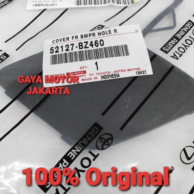 Tutup Towing/Tutup Cover Derek Bumper Depan Kanan Agya-Ayla 52127-BZ460