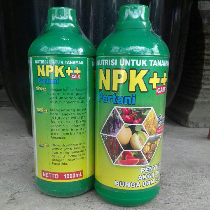 NPK++ CAIR PERTANIAN - NUTRISI TANAMAN 1 LITER / NPK CAIR 1L