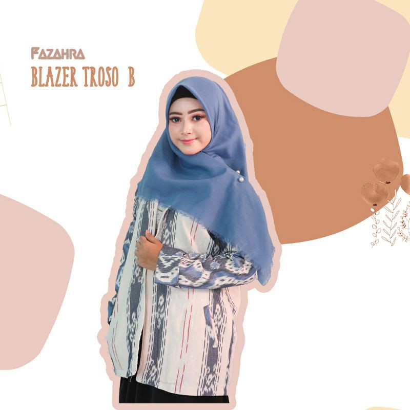 blazer troso B tenun ikat Jepara by fazahra_collection