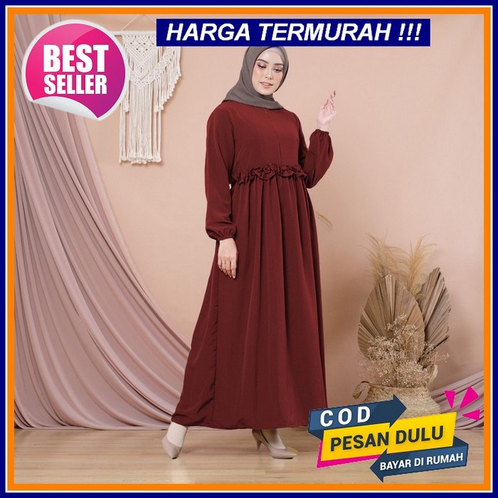 Baju Gamis Wanita Syar'I Muslim Dewasa Gamis Wanita Terkini Lebaran Terbaru Gamis Premium 2021 2022 