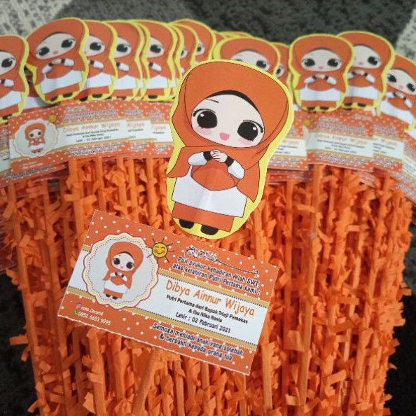 bendera aqiqah karakter unik terbaru