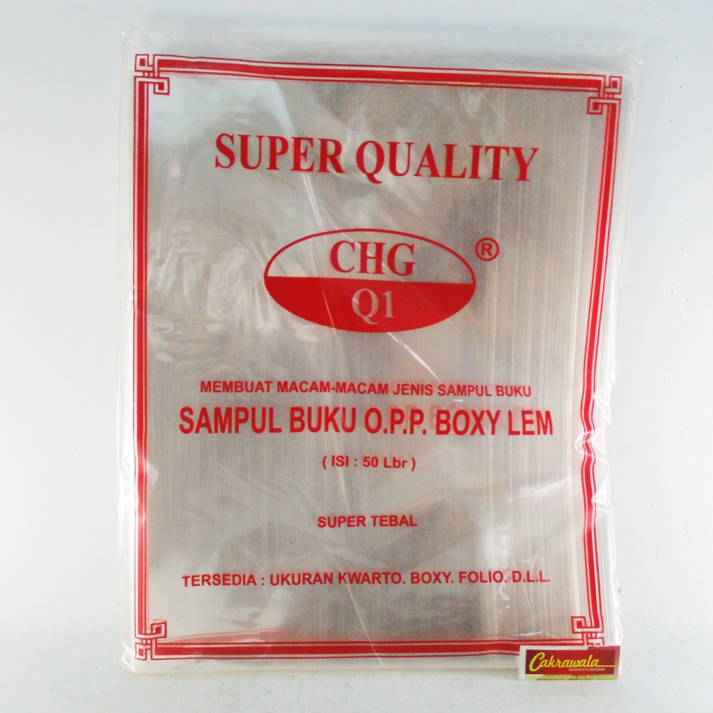 

CHG SAMPUL BUKU UKURAN BOXY LEM