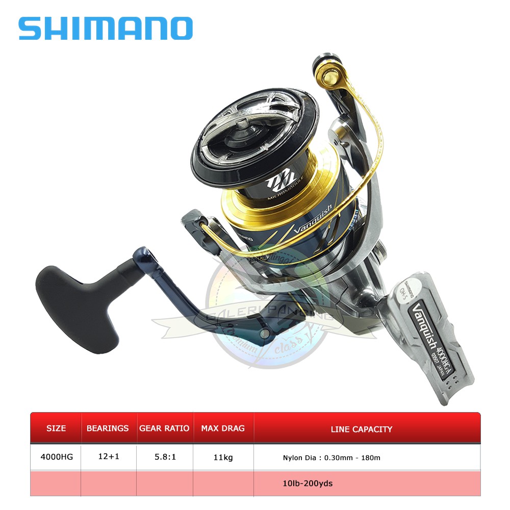 Reel Pancing Shimano Vanquish 4000HG - Made In Japan